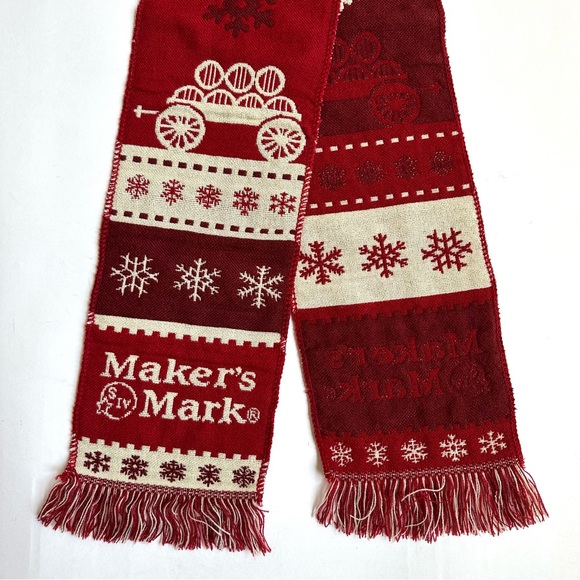 Maker’s Mark Whiskey Red Scarf - Picture 3 of 6